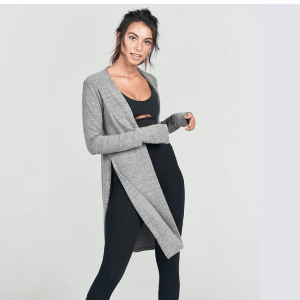 Joah Brown Luna Cardigan in Grey Hacci, size S/M